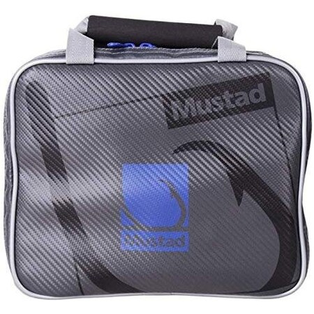 Mustad Watterproof Single Worm BinderJig Wallet Dark GreyBlue MB023